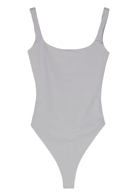 Grey square-neck sleeveless bodysuit Entire studios - women